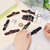 12 Sets 3 Colors PU Leather Buckles DIY-FG0004-17-3