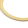 Ion Plating(IP) 304 Stainless Steel Herringbone Chain Necklace for Men Women NJEW-E076-03C-G-2