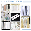   100Pcs Rectangle Paper Jewelry Display Cards for Necklaces & Earrings Storage CDIS-PH0001-58-5