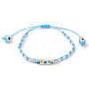 Glass Seed Beaded Braided Beads Bracelets for Women BJEW-MZ00122-01-2