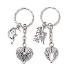 2Pcs Halloween Theme Alloy Keychains KEYC-JKC01051-2