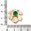 Brass Micro Pave Cubic Zirconia Pendants KK-A277-04G-02-3