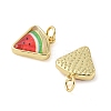 Brass Resin Charms KK-C110-24H-G-2