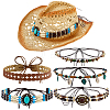 4Pcs 4 Styles Imitation Leather Hat Bands DIY-PH0035-93-1