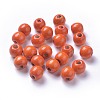 Dyed Natural Wood Beads WOOD-Q006-12mm-09-LF-1