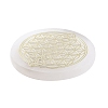 Flat Round Natural Selenite Slice Coasters DJEW-C015-02A-01-2