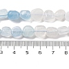 Natural Rainbow Moonstone & Aquamarine Beads Strands G-L610-B03-01-5