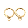 Brass Huggie Hoop Earring Findings X-KK-L179-04G-A-01-1