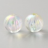 UV Plating Transparent Acrylic Beads LS-OACR-WH20006-08E-1