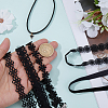 6Pcs 6 Styles Gothic Flower Lace Choker Necklaces for Women NJEW-SC0001-76-4