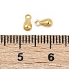 Teardrop Brass Charms KK-H202-04G-3