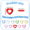 11 Colors Transparent Acylic Bead Frame MACR-PH0001-90-4