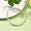 Natural Blue Lace Agate Beads Bracelets for Women BJEW-H623-02S-10-2