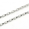 Tarnish Resistant Box Chain Necklace for Men LS-NJEW-F027-17-2mm-2