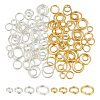 BENECREAT 120Pcs 8 Styles Brass Split Rings KK-BC0012-98-1