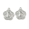 Christmas Brass Micro Pave Clear Cubic Zirconia Pendants KK-A280-03E-P-1