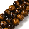 Nattural Tiger Eye Beads Strands G-GSR12mmC014-B-2