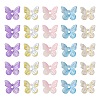 50Pcs 5 Colors Transparent Spray Painted Glass Charms GLAA-FS0001-05-2