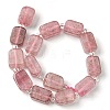 Natural Strawberry Quartz Beads Strands G-C098-A13-01-3