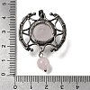 Natural Rose Quartz Pendants GG-CBA7610-03AS-06-3