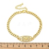 Brass Micro Pave Cubic Zirconia Link Bracelets LS-BJEW-S158-13G-A-5