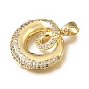 Brass Micro Pave Clear Cubic Zirconia Pendants LS-CU-CBA3569-01G-A-2