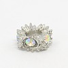 Large Hole Zinc Alloy Rhinestone European Beads CPDL-L001-07-1