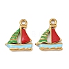 304 Stainless Steel Enamel Pendants STAS-C150-01N-1