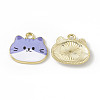 Painted Alloy Pendants PALLOY-P288-02G-2