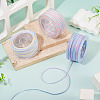 3 Roll 3 Colors Segment Dyed Cotton & Metallic String Threads OCOR-TA0004-12-4