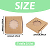 Square Kraft Paper Jewelry Storage Boxes CON-TAC0001-04A-3