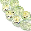 Electroplate Baking Paint Transparent Glass Beads Strands GL-CBA2ED2-05H-2