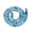 Crackle Transparent Glass Beads Strands GLAA-N074-02A-11-2