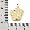 Brass Micro Pave Clear Cubic Zirconia Pendants CU-CBAF50C-08G-3