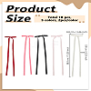 10Pcs 5 Colors Platinum Iron Alligator Hair Clips for Girls OHAR-LP0001-36-2