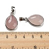 Natural Rose Quartz Pendants G-I358-B18-3