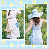 Daisy Pattern Embroidery Starter Crossbody Bag Making Kit DIY-WH0308-155-7