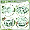 6Sets Round Plastic Strawberry Growing Tray Support AJEW-MA0001-36-3