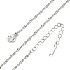 Brass Singapore Chain Necklaces for Women NJEW-Q020-01P-3