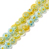 Handmade Millefiori Lampwork Beads Strands LAMP-G164-11K-1