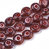Handmade Millefiori Glass Beads Strands X-LK-R004-03M-1