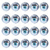 10 Pairs Iron & Plastic Blinkable Craft Eye DIY-GL0005-20A-1