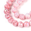 Anti-Tarnish Electroplate Glass Beads Strands LS-GLAA-N010-10mm-04-2