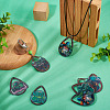 6Pcs 6 Styles Printed Acrylic Pendants OACR-TA0005-06-7