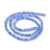 Transparent Electroplate Glass Beads Strands EGLA-F156-AB07-2