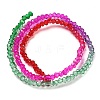 Transparent Painted Glass Beads Strands X1-DGLA-A034-T2mm-A24-5