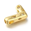 Brass with Cubic Zirconia Pendants KK-Q818-03L-G-2