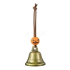 Iron Halloween Witch Bells Pendant Decorations HJEW-JM02137-1