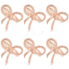 Bowknot Iron Napkin Rings DIY-WH20007-680RG-7
