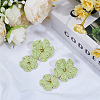 1 Pair Alloy Raffia Grass Stud Earrings EJEW-SP0001-19A-4